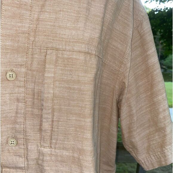 Hobbs Creek Men’s Beige Vented Outdoor Cotton Button Front Shirt Size XL - Picture 3 of 6